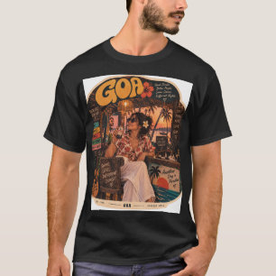 Goa — Mädchen an der Bar, nächtliche Küstenatmosph T-Shirt