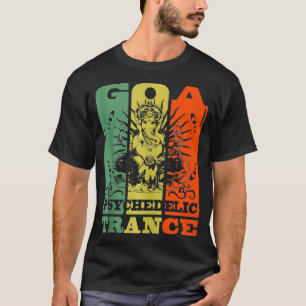 Goa Psychedelischer Trance Ganesha OM Psytrance T-Shirt