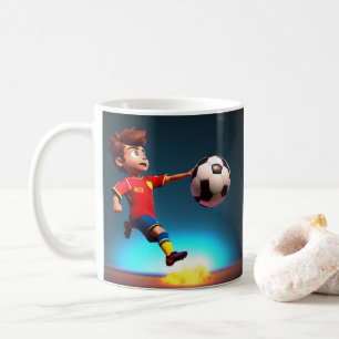 "Goal Bound: The Animated Boy's Perfect Kick" Kaffeetasse