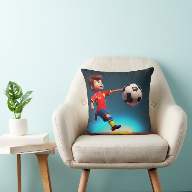 "Goal Bound: The Animated Boy's Perfect Kick" Kissen (Stuhl )