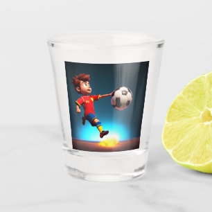 "Goal Bound: The Animated Boy's Perfect Kick" Schnapsglas