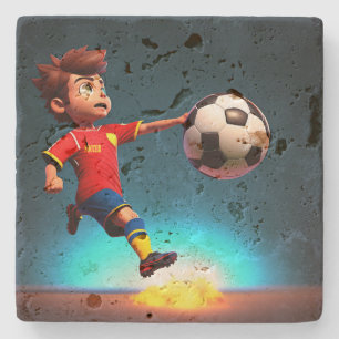 "Goal Bound: The Animated Boy's Perfect Kick" Steinuntersetzer