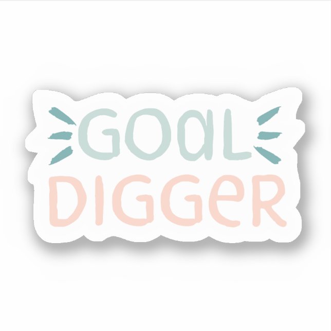 Goal Digger Vinyl Sticker (Vorderseite)