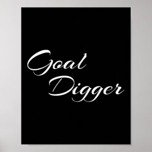 Goal Digger Womens Shirt Motivierend Entrepreneur Poster
