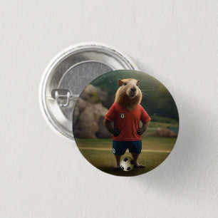 "Goal Getter: Der Fußballstar Capybara" Button
