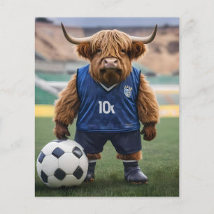 "Goal-Getter: Eine Hochlandkuh für Fußball verklei Flyer