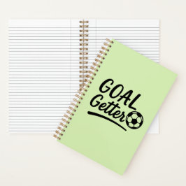 'Goal Getter' Helles Frühlingsgrünes Journal-Gesch Notizbuch