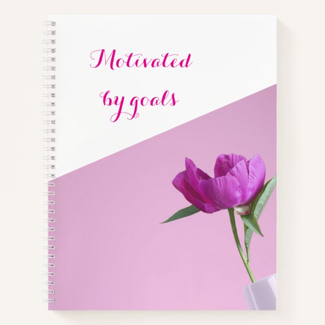 Goal Getter motiviert durch Goals Spiral Notebook Notizbuch (Vorderseite)