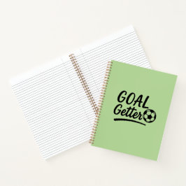 'Goal Getter' Vibrantes Feldgrünes Journal Geschen Notizbuch