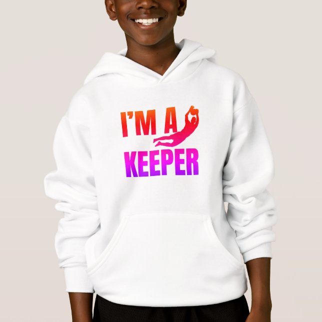 Goal Keeper Kid's Hoodie - Fußball (Vorderseite)