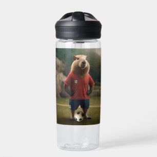 "Goal-Scoring Capybara: Der ultimative Fußballstar Trinkflasche