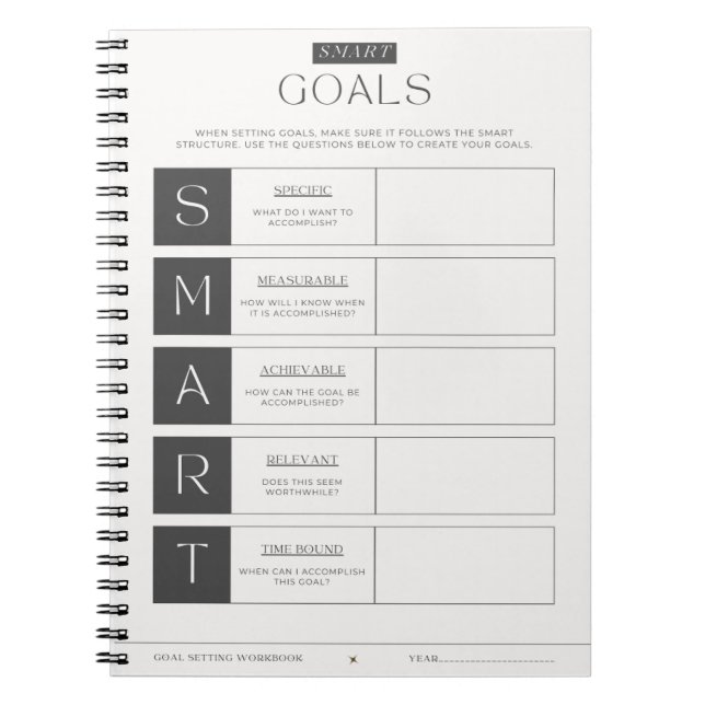 Goal Setting Notebook Notizblock (Vorderseite)
