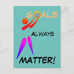 Goal Shooter Motivierend Netball Zitat Postkarte