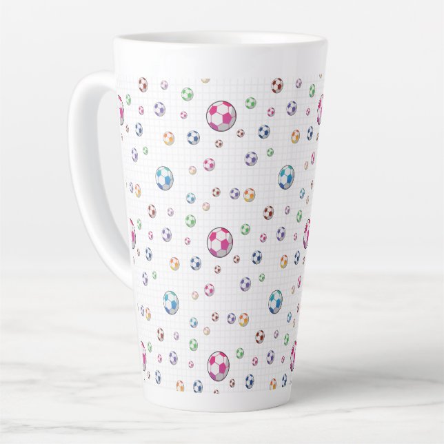 Goal Soccer Muster Milchtasse (Linke Ecke)