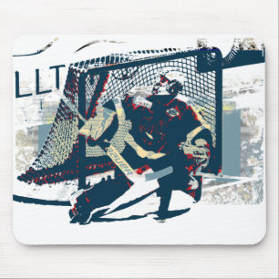Goalie - Eishockey-Spieler Mousepad