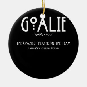 Goalie Gear Goalkeeper Definition Fußball Hockey Keramik Ornament