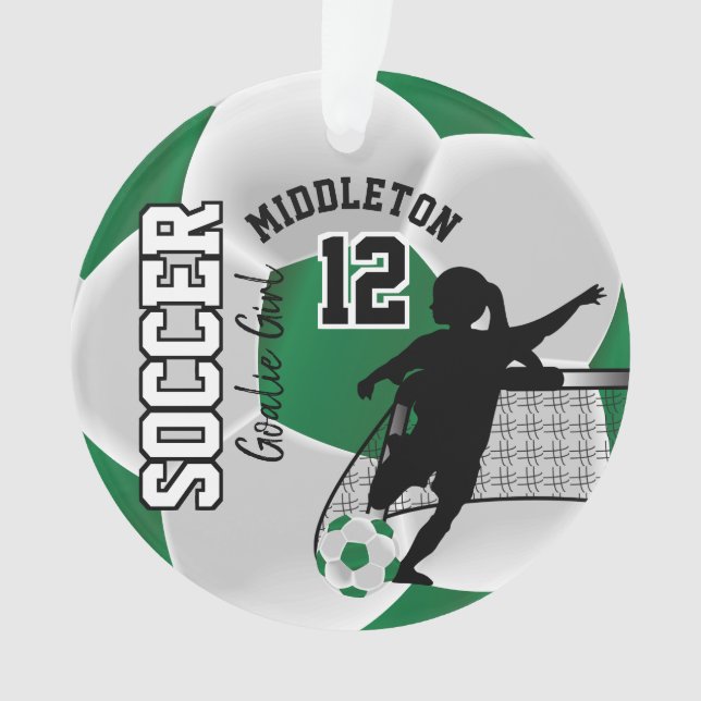 Goalie Girl Ornament (Vorderseite)