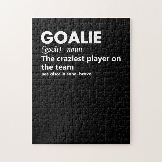 Goalie Goalkeeper Definition Fußball Hockey (Vertikal)