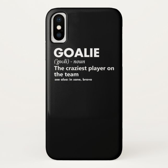 Goalie Goalkeeper Definition Fußball-Hockey Case-Mate iPhone Hülle (Rückseite)