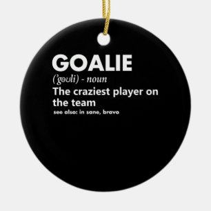 Goalie Goalkeeper Definition Fußball Hockey Keramik Ornament