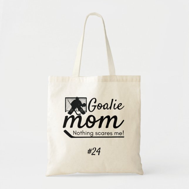 Goalie Hockey Mama Tasche schwarz (Vorne)