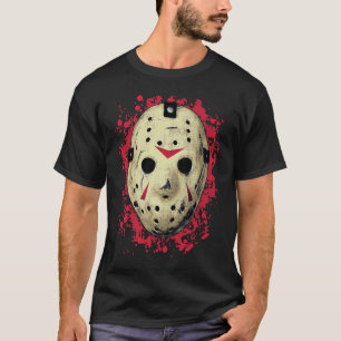 GOALIE MASK Halloween Hockey-Kostümhorn T-Shirt
