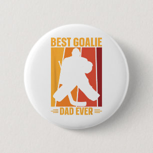 Goalie Vater Eishockey Eishockey Eishockey Hockey  Button
