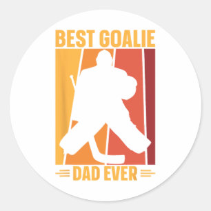 Goalie Vater Eishockey Eishockey Eishockey Hockey  Runder Aufkleber