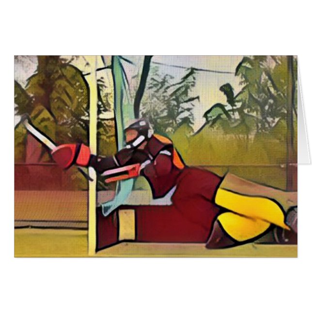 Goalie wenskaart (Vorderseite (Horizontal))