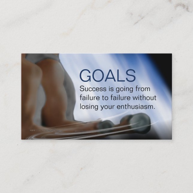 Goals Business Card Visitenkarte (Vorderseite)