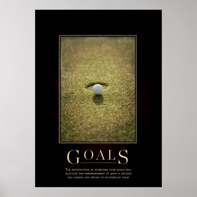 Goals Motivierend Parody Poster (Vorne)