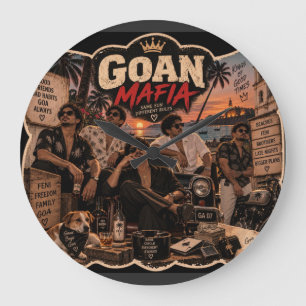Goan Mafia – Goa Pride T-Shirt Große Wanduhr