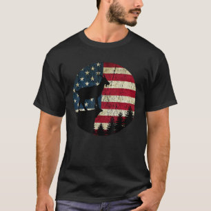 Goat American Flag Geschenk Bauer Ziege Whisperer  T-Shirt