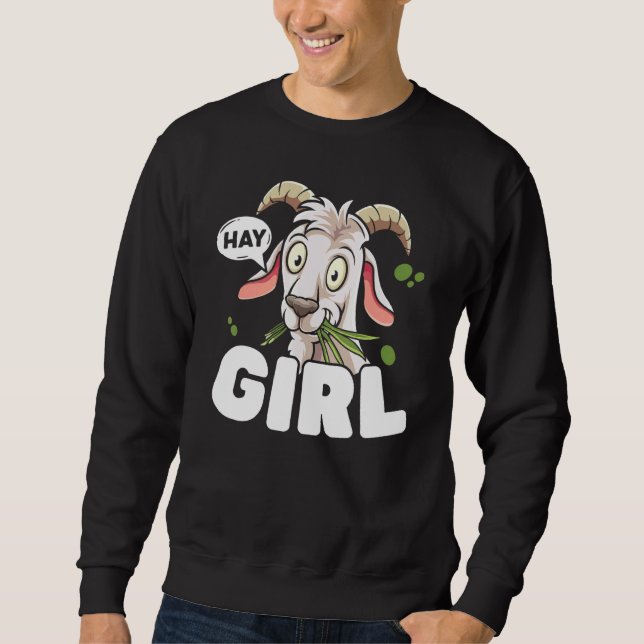 Goat  Animal Farmer Goat Lady Rancher Farming 1 Sweatshirt (Vorderseite)