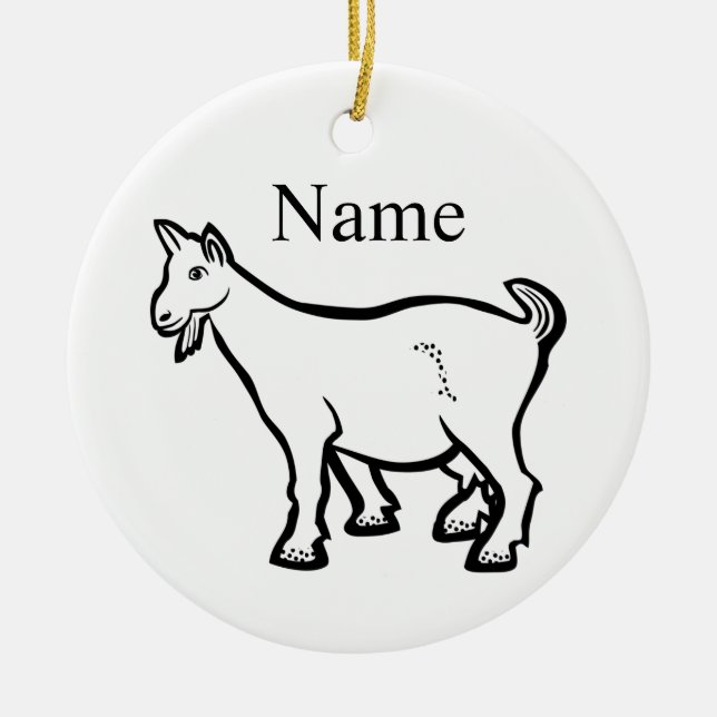 Goat Animal Thunder_Cove Keramik Ornament (Vorne)