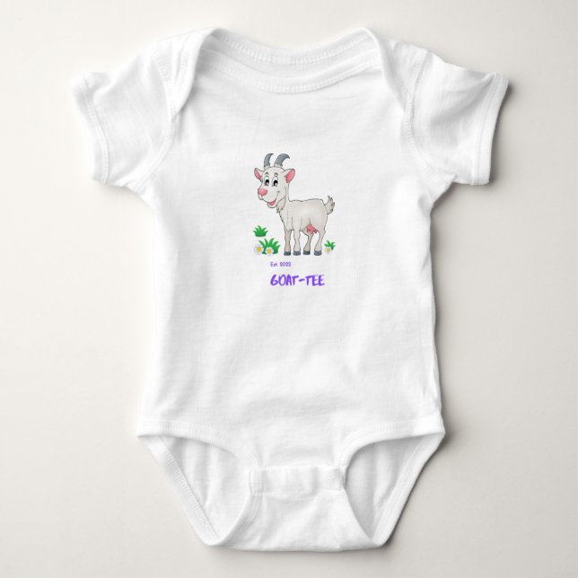 Goat Baby Bodysuit Strampler (Vorderseite)
