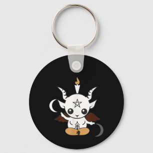 Goat Baphomet Halloween-Geschenk Schlüsselanhänger