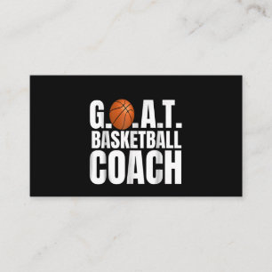 Goat Basketball Coach Geschenk Visitenkarte