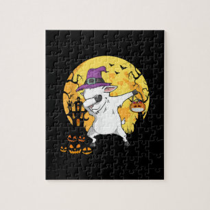 Goat Dabbing Hexe Pumpkin Funny Hund Halloween