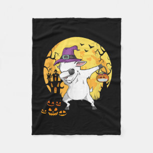 Goat Dabbing Hexe Pumpkin Funny Hund Halloween Fleecedecke