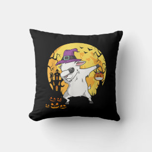 Goat Dabbing Hexe Pumpkin Funny Hund Halloween Kissen