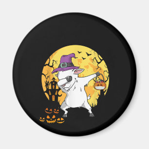 Goat Dabbing Hexe Pumpkin Funny Hund Halloween Magnet