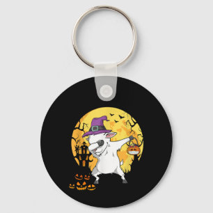 Goat Dabbing Hexe Pumpkin Funny Hund Halloween Schlüsselanhänger