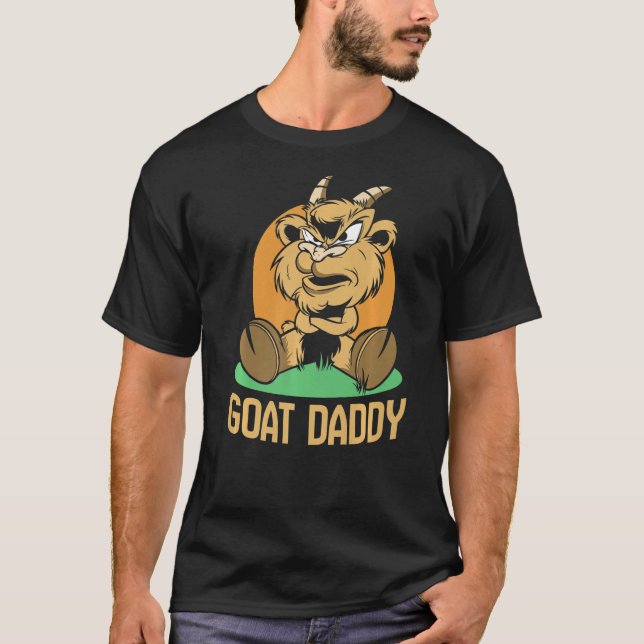 Goat Daddy Pet Eigentümer Tiertier Vater Pater Pap T-Shirt (Vorderseite)