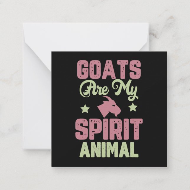 Goat design mitteilungskarte (Vorderseite)