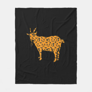 Goat Easy Halloween Fleecedecke