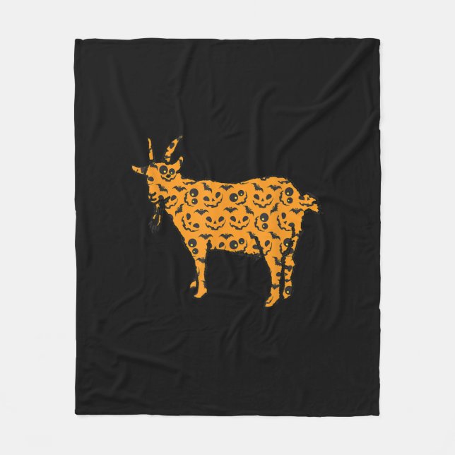 Goat Easy Halloween Fleecedecke (Vorderseite)