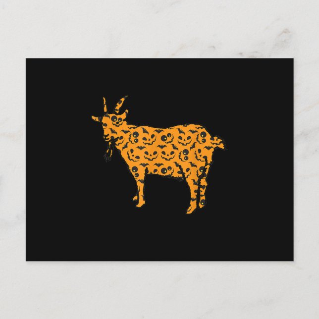 Goat Easy Halloween Postkarte (Vorderseite)