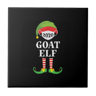 Goat Elf Matching Christmas Group Familie Fliese