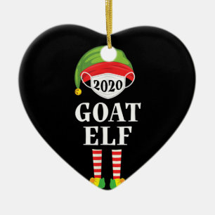 Goat Elf Matching Christmas Group Familie Keramik Ornament